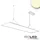 ISOLED 20+20W 30x120cm eckig weiß Aluminium