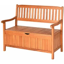 Costway Gartenbank mit Stauraum, belastbar bis 300kg beige