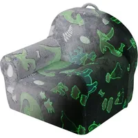 Kleinkinderstuhl, Bequemer Kindersessel, Schlafsofa, Im Dunkeln Leuchtende Spielzimmermöbel Für Jungen Und Mädchen, Grau - Mophorn