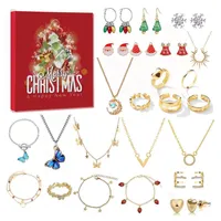 CLTYQ Schmuck-Adventskalender Weihnachtskalender für Frauen und Mädchen,Schmuck Adventskalender 2025 (24-tlg)