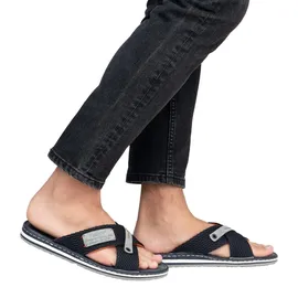 Rieker Slides Navy/Grigio 14 44