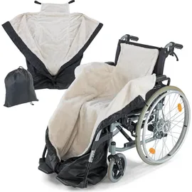 Maximex Rollstuhl-Wärmesack, Wasser- und winddichter Rollstuhlsack, Schutz vor Kälte, Nässe und Schmutz, Polyester, 130 cm Länge