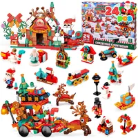 JOYIN Adventskalender Weihnachtsbausteine ​​2025, 24-tägiger Weihnachts-Countdown, Baukasten-Spielzeug für Jungen und Mädchen, Weihnachtsparty-Zubehör, Weihnachtsgeschenke für Kinder