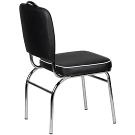 Wohnling Esszimmerstuhl Kunstleder schwarz/weiß