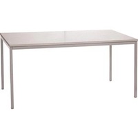 Gürkan Mehrzwecktisch grau rechteckig, Vierkantrohr grau, 140,0 x 60,0