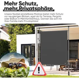 Strattore Klemmmarkise 120 x 310 cm anthrazit