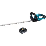 Makita DUH 607 T Akku Heckenschere 18 V 60 cm + 1x Akku 5,0 Ah - ohne Ladegerät