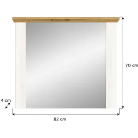 xonox.home Wandspiegel Verona 82 x 70 cm Holzfarben