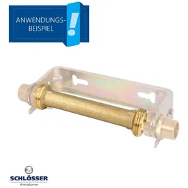 Schlösser Armaturen JS Passstück 3/4 Zoll (DN15) x 110 mm Wasserzähler Messing