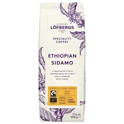 Bio-Kaffeebohnen Löfbergs Ethiopian Sidamo Fairtrade, 500 g