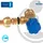 tecuro Eckventil 1/2 Zoll x 3/8 Zoll/Quetschverschraubung Ø 10 mm - DN 10, selbstdichtend, passend zu UP-Spülkasten