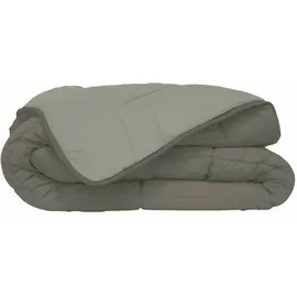 Poyet-Motte Poyet Motte Steppdecke, zweifarbig, Polyester, Taupe/Leinen, 220 x 240 cm, Motiv, Kollektion Calgary