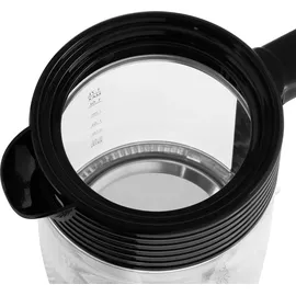 ECG RK 1750 Stripe Wasserkocher 1,7 L 2200 W Schwarz