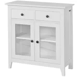 SoBuy Kommode Flurschrank Sideboard mit 2 Türen Küchenschrank 80cm FSB05-W