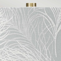 Elstead Lighting Textil-Tischleuchte Milo messing-weiß/blau