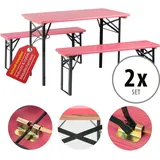 Stagecaptain Bierzeltgarnitur 6-tlg. Pink