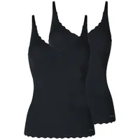 SKINY 2er Pack Spaghettishirt herausn. Pads in black |