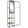 Finori Kompaktgarderobe 100x185x37 schwarz