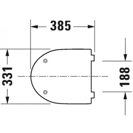 Duravit DuraStyle WC-Sitz mit Absenkautomatik Weiß