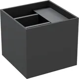EVN Lichttechnik LED-Wandleuchte Aluminium, Glas 2-flmg. inkl. Bewegungsmelder IP65 anthrazit