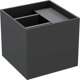 EVN Lichttechnik LED-Wandleuchte Aluminium, Glas 2-flmg. inkl. Bewegungsmelder IP65 anthrazit