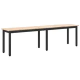 vidaXL Sitzbank Natur Beige 160 x 35 x 45 cm