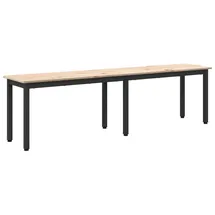 vidaXL Sitzbank Natur Beige 160 x 35 x 45 cm