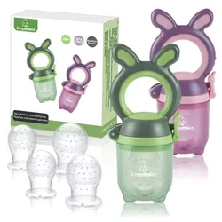 ANGELBLISS Fruchtsauger Baby/Schnuller, Schätzchen Schnuller Obst Gemüse Sauger für 3-24 Monate