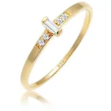 Elli DIAMONDS Verlobungsring Verlobung Topas Diamant (0.02 ct) 585 Gelbgold goldfarben 54 mm