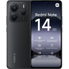 Xiaomi Redmi Note 14 5G 6 GB RAM 128 GB Midnight Black