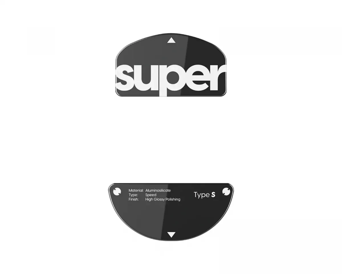 Superglide Glass Skates Type-S für Susanto-X - Schwarz
