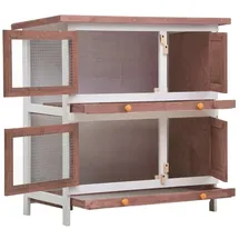 vidaXL Kleintierkäfig Kaninchenstall 45 x 90 x 45 cm braun