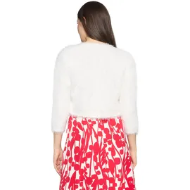 Vera Mont Strickjacke mit Struktur Weiß L