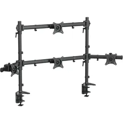 HFTEK® Tischhalterung für Monitorarme für 4 Monitore 15-34 Zoll