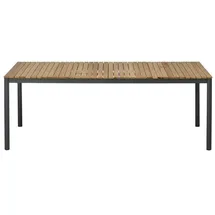 Cinas Mood Gartentisch Ø 208,5 x 74 cm Anthrazit/Teak