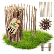 Floranica Staketenzaun 100 x 120 cm braun