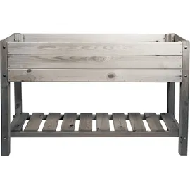 mgc24 Hochbeet Massiv L 118 x 40 x 78 cm Grau