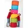 sunnypillow Sitzsack - Hocker rund 25 x 45 cm Indoor - Outdoor Runder Sitzpouf mit abnehmbarem Bezug Sitzbank, Sitzhocker, Bodenkissen Bean Bag Puf... - Blau
