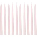 Partydeco Spitzkerze 24 cm 10Stk. | Puderrosa Matt