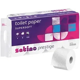 Satino by wepa Toilettenpapier prestige 4-lagig, 72 Rollen