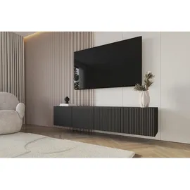 altdecor NOA-2 Lowboard 200 cm Schwarz Holz