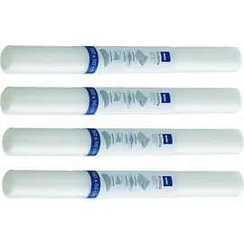 Kela Schubladenmatte 50 x 150 cm, Schrankfolie transparent, 4 Stück, Antirutschmatte Schublade, SOLETTA, Kunststoff