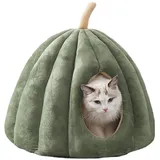 DHGTEP Winter Heizung Haustier Fleece Zelt Höhle, Bequeme Katze Bett Iglu-Zelt Mit Abnehmbaren Waschbaren Kissen Kissen Für Innen Kleine Mittlere Katzen Hunde, Hund Katze Cosy Bett/Schlafsack