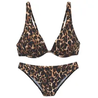 Bruno Banani Bügel-Bikini Damen Braun/Leo 38 Cup C