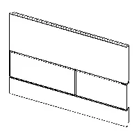 TECE TECEsquaresquare Betätigungsplatte 9240803 Glas mintgrün, Tasten weiß