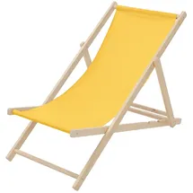 ECD Germany Sonnenliege 100 x 83 x 100 cm Gelb