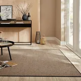 FLAIR RUGS Teppich FLAIR RUGS "Jute Diamond" Teppiche Gr. B: 160cm, 4mm, L: 230cm, schwarz Jute Teppich