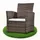 MuCoLa Relaxsessel 62 x 78 x 65 cm braun