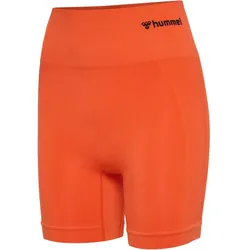hummel hmlTIF Seamless Fitness Shorts Damen 5022 - tangerine tango L