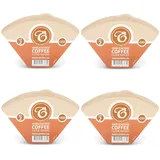 EDESIA ESPRESS – 400 Kegelförmige Kaffeefilter aus Papier – Kaffeefilter Nr.2 für Manuelle Kaffeemaschine, Pour-Over und Sanftes Brühen – Größe 2 Braun